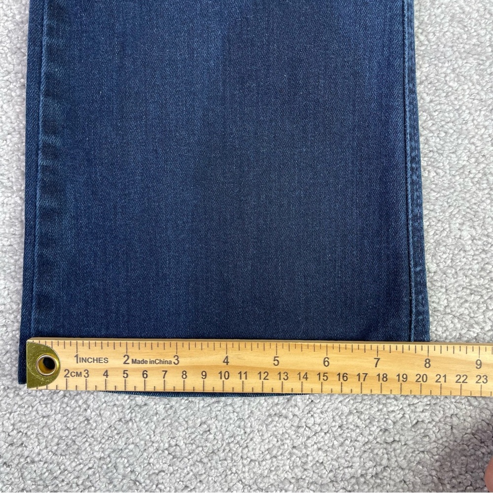 7 For All Mankind Jeans Women’s 25 Blue Kimmie Bootcut Low Rise Dark Wash - Picture 12 of 13